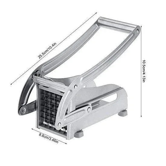 2 Blades Stainless Steel French Fry Cutter Potato Vegetable Slicer Chopper Dicer
