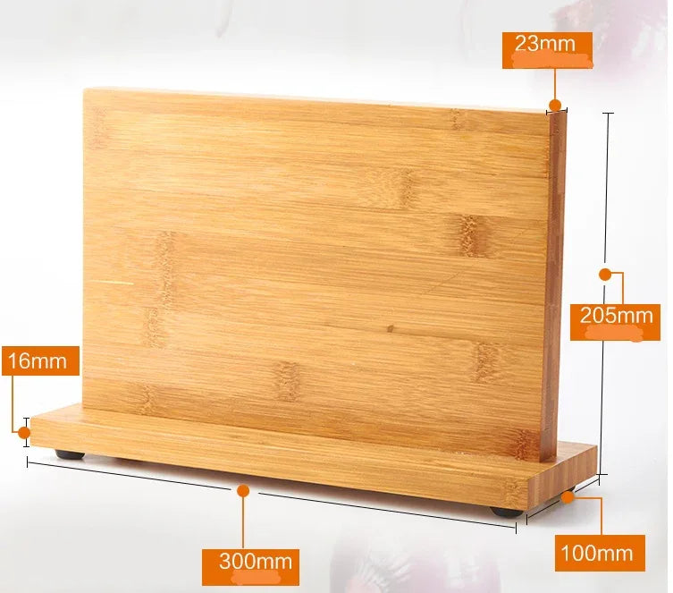 Magnetic Knife Holder Wall Mount – Space-Saving Kitchen Knife Organizer Rack with Strong Magnetic Strip
