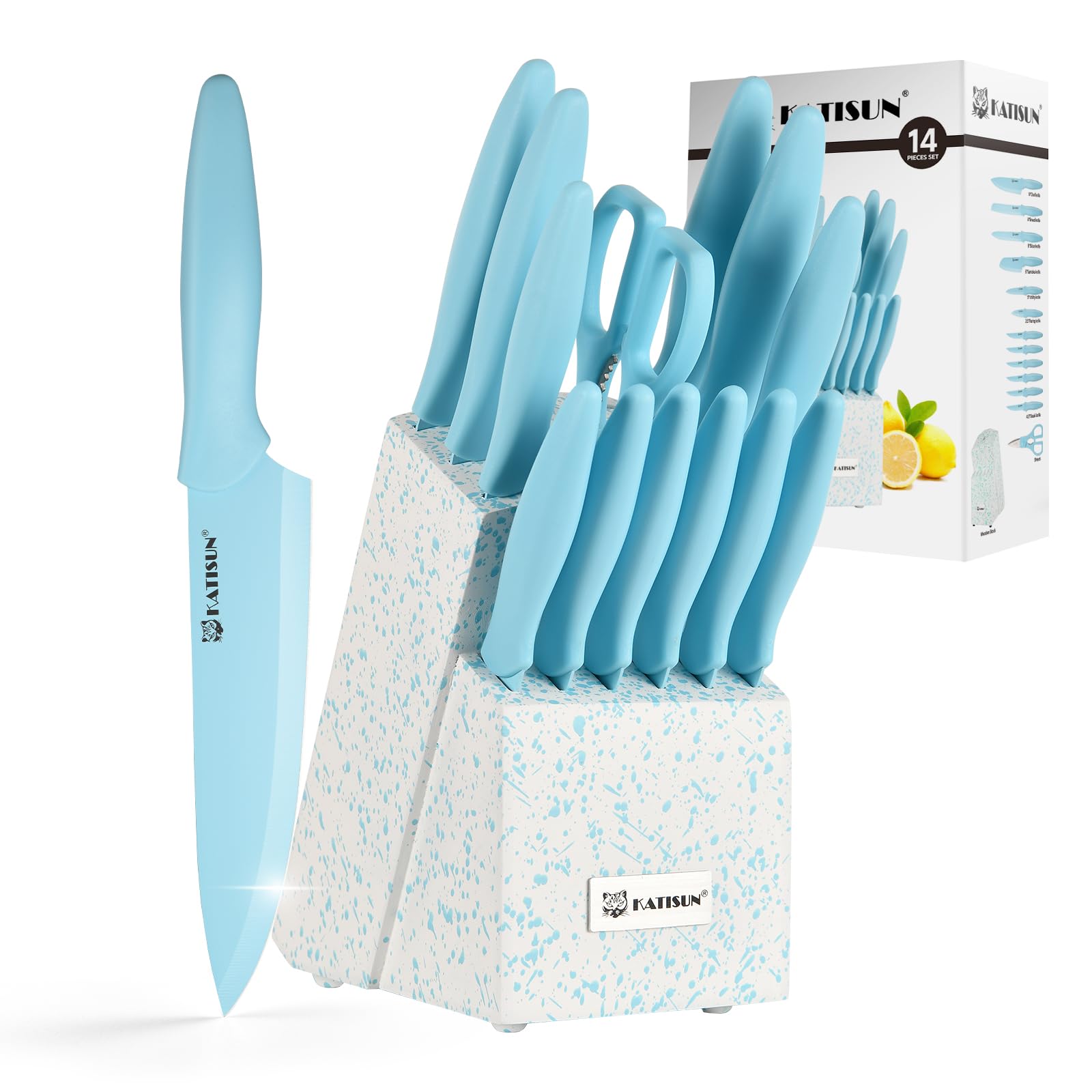 Kitchen Knife Set With Block