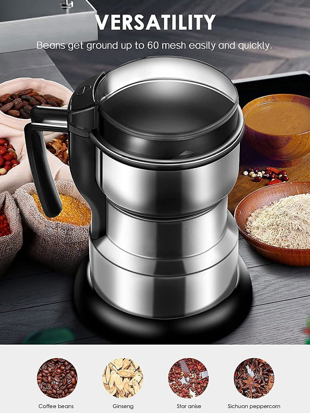 300W Electric Coffee Grinder
