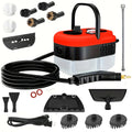 2500W High-Pressure Handheld Steam Cleaner – 1.2L Tank, 12 Attachments, Portable Multi-Surface Steamer for Home & Car