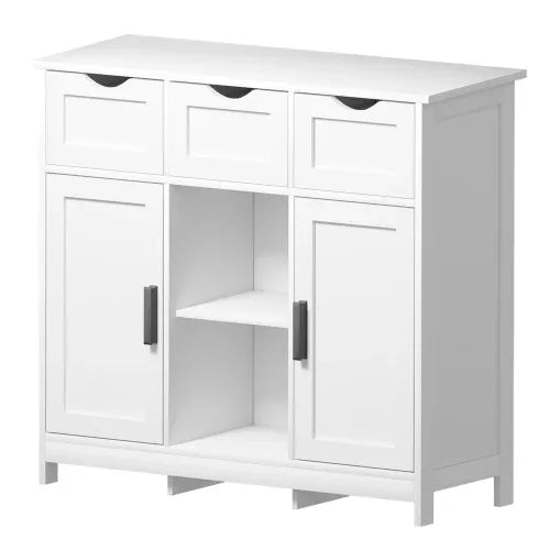 Wooden Storage Cabinet with Drawers And Shelves