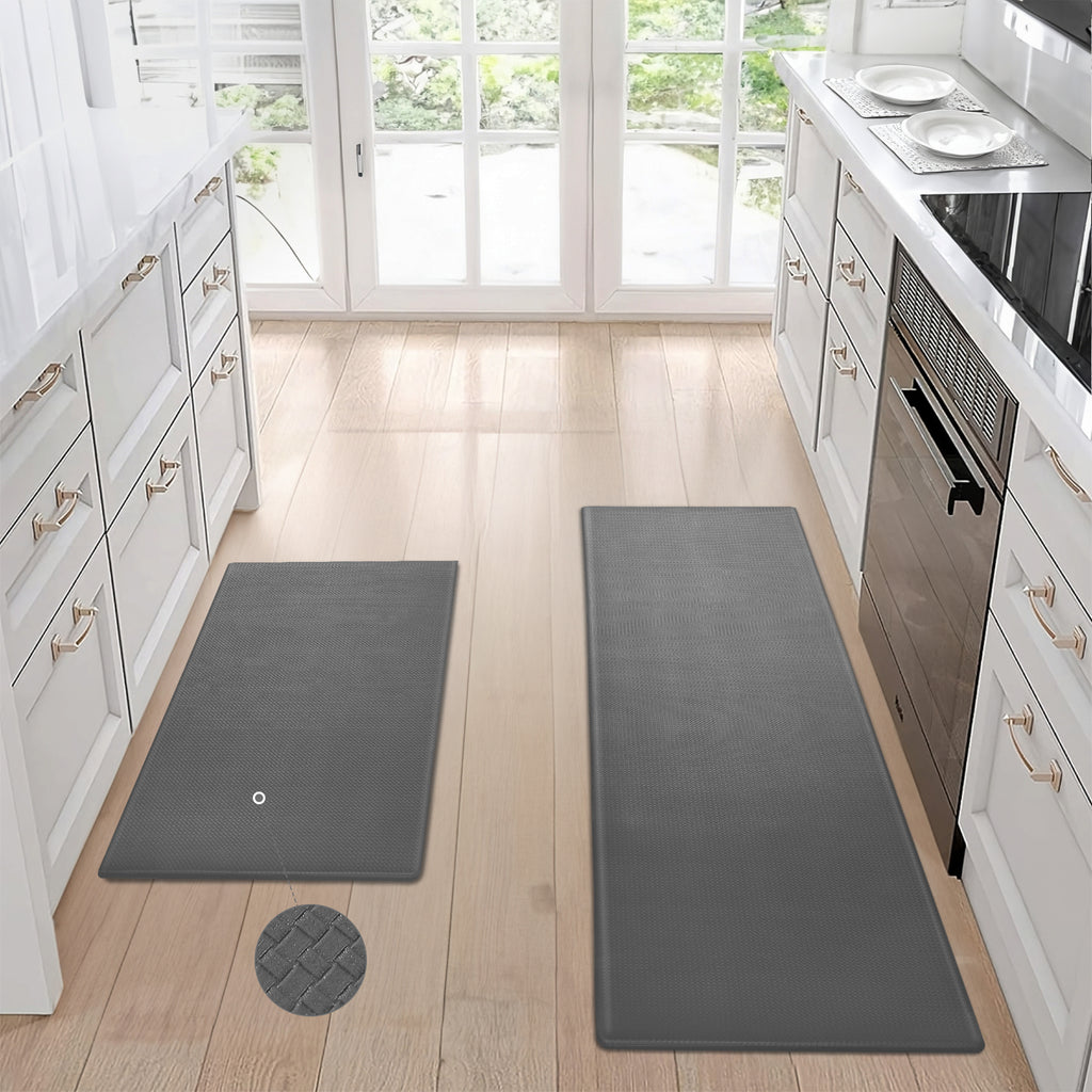 Kitchen Floor Mat Two-piece Set Of Non-slip and Waterproof
