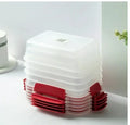 5-Pack Stackable Airtight Food Storage Containers with Leakproof Snap Lock Lids – BPA-Free Meal Prep & Kitchen Organization Set