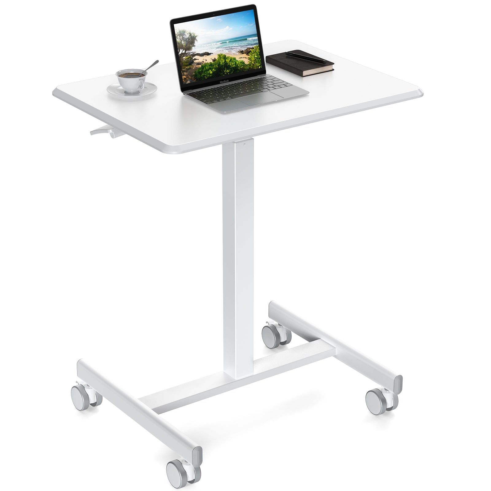 Adjustable Rolling Desk Computer table