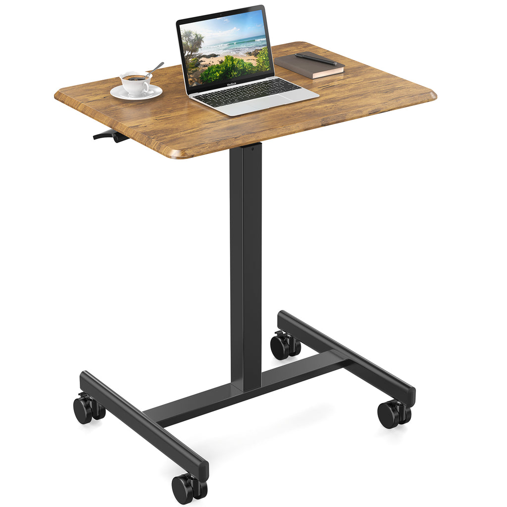 Adjustable Rolling Desk Computer table