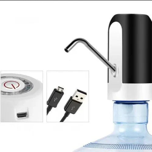 USB Rechargeable Automatic Water Bottle Dispenser for 5 Gallon Bottles – Portable Electric Drinking Water Pump