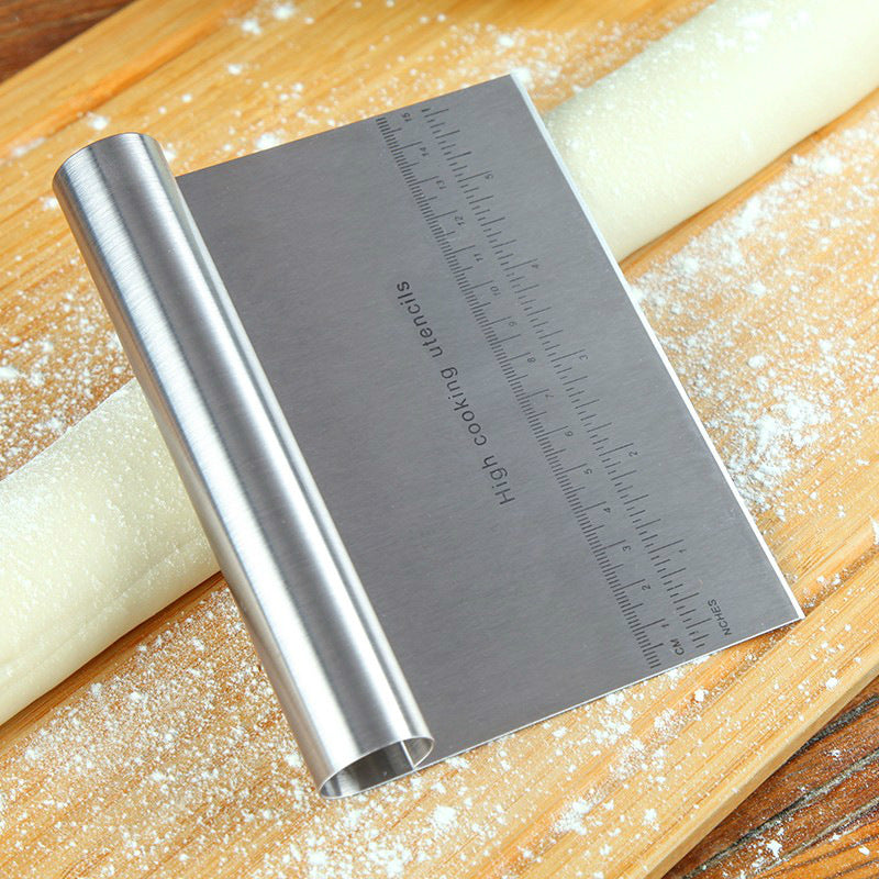Stainless Steel Pastry Cutter & Pizza Dough Scraper Set – Baking & Kitchen Tools