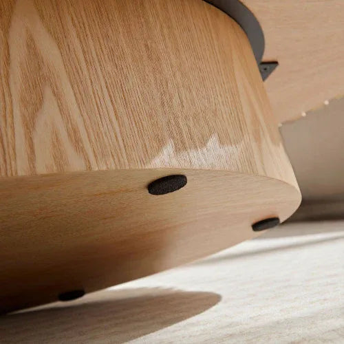Modern Handmade Drum Coffee Table – Luxury Round Wooden Center Table for Living Room Decor