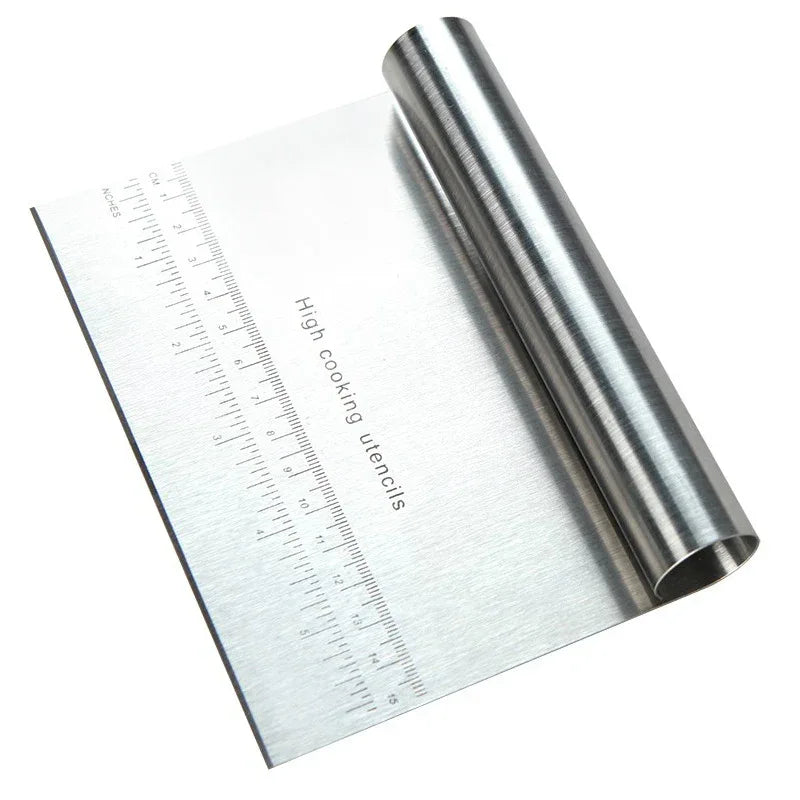 Stainless Steel Pastry Cutter & Pizza Dough Scraper Set – Baking & Kitchen Tools