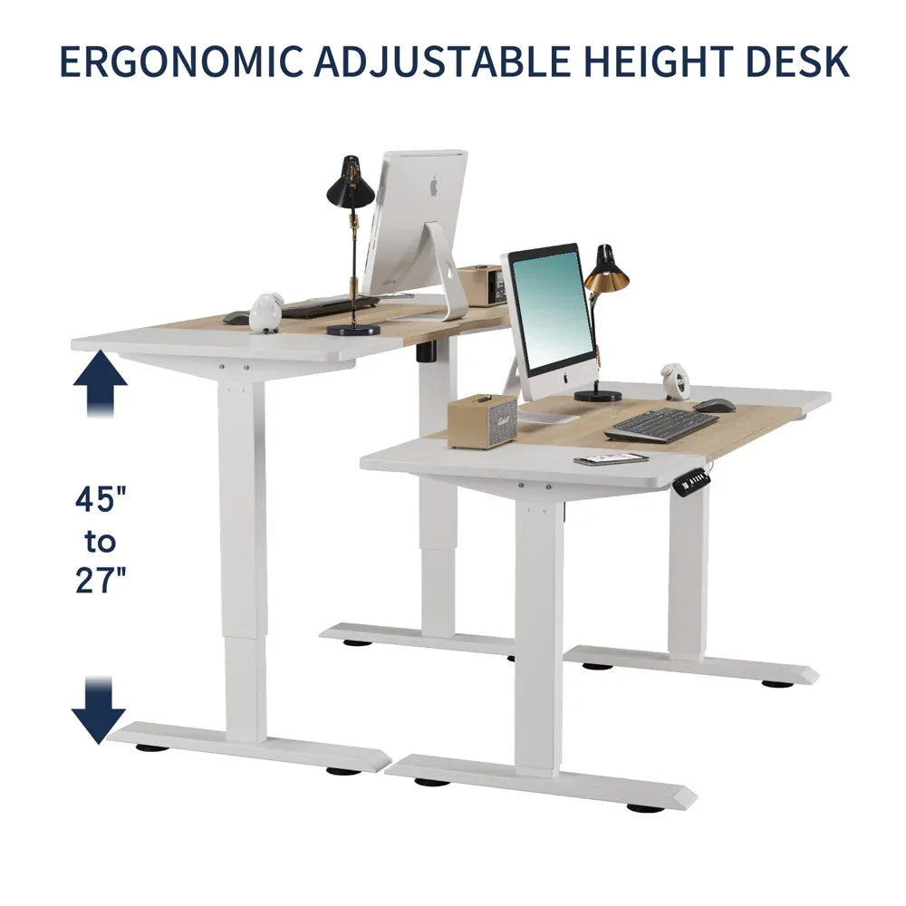 Electric Standing Desk – 55” Height Adjustable Sit-Stand Desk for Home Office & Gaming