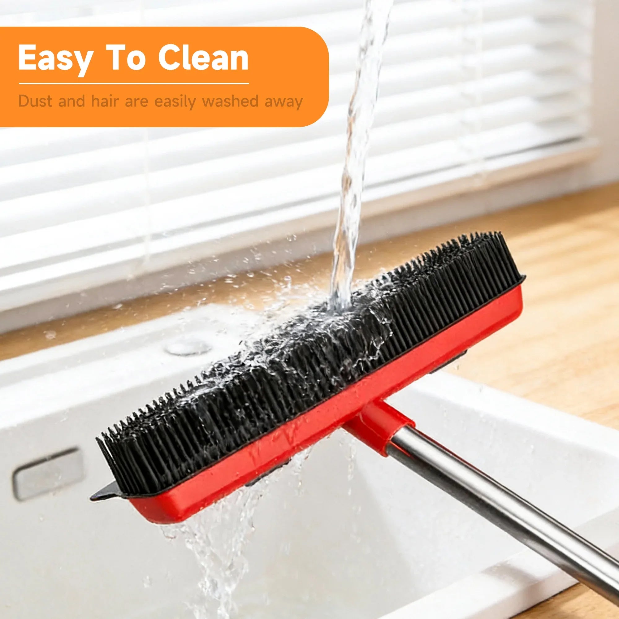 2-in-1 Pet Hair Removal Broom | Effective Squeegee & Grooming Tool for Carpets