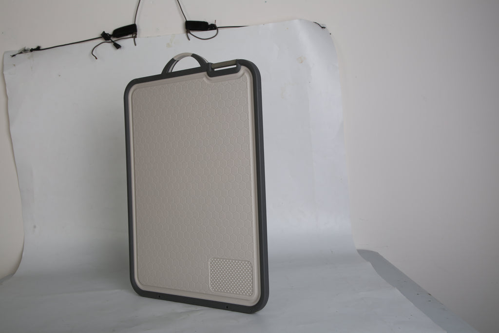 2Pcs Double Sided Cutting Board Stainless Steel