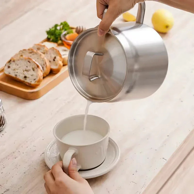 2L Stainless Steel Oil Filter Pot with Fine Mesh Strainer & Frying Basket – Multi-Function Oil Storage & Grease Container